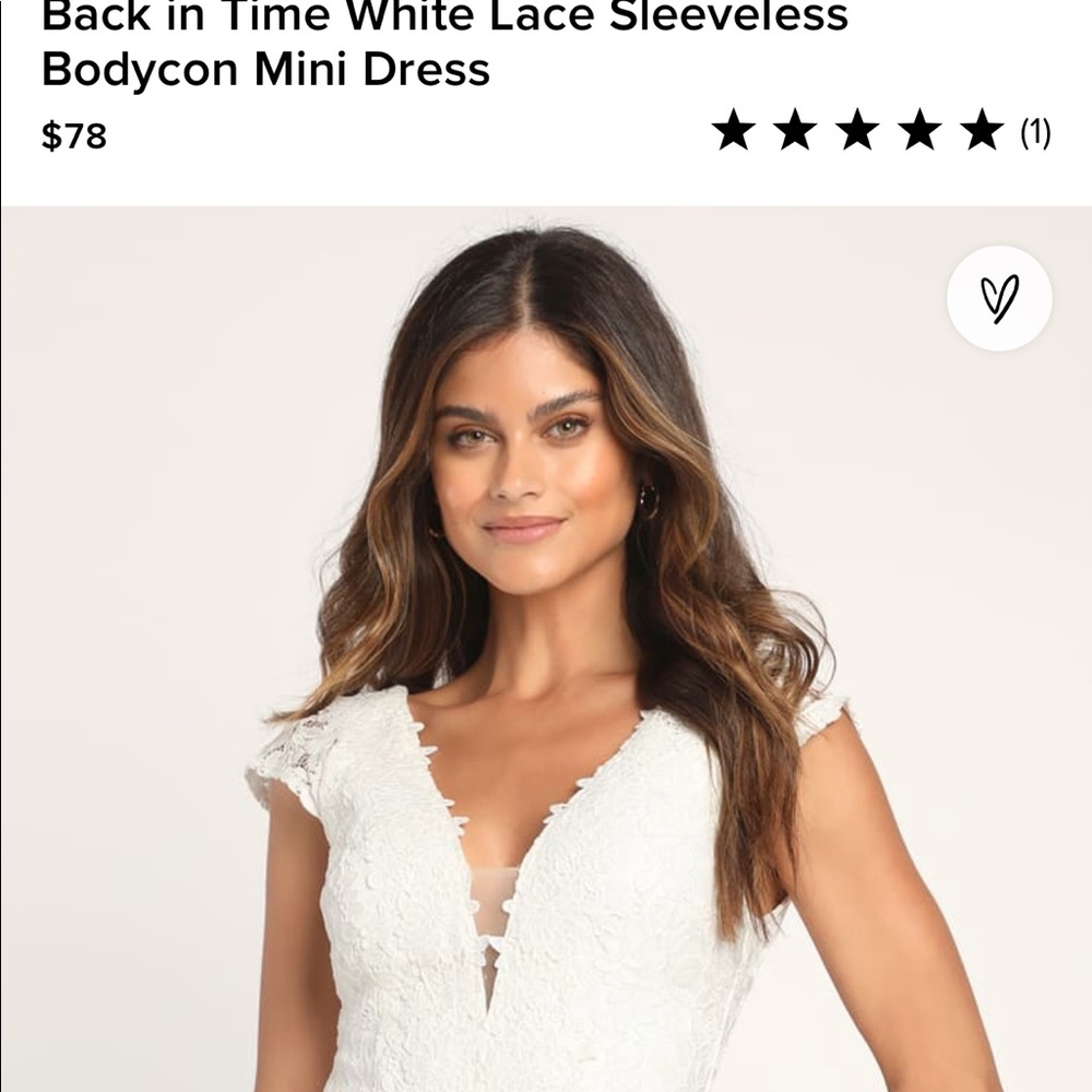 White lulus dress